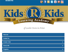 Tablet Screenshot of kidsrkidspreschool.com